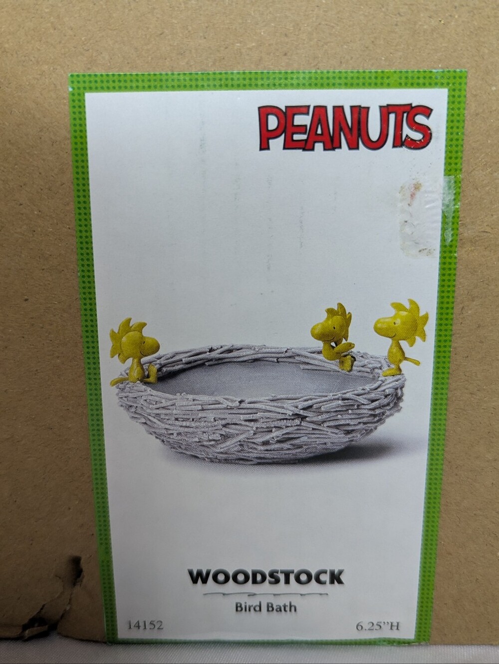 Roman 6.25" Peanuts Woodstock Bird Bath - NEW